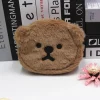 กระเป๋าใส่เหรียญ ผ้ากํามะหยี่ขนนิ่ม แบบพกพา ลายการ์ตูนหมี กระเป๋าใส่เหรียญ ผ้ากํามะหยี่ขนนิ่ม แบบพกพา ลายการ์ตูนหมี