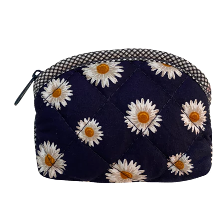 กระเป๋าสำหรับใส่เหรียญ 1 ช่องซิบ ลายดอกเดซี่ กระเป๋าสำหรับใส่เหรียญ 1 ช่องซิบ ลายดอกเดซี่